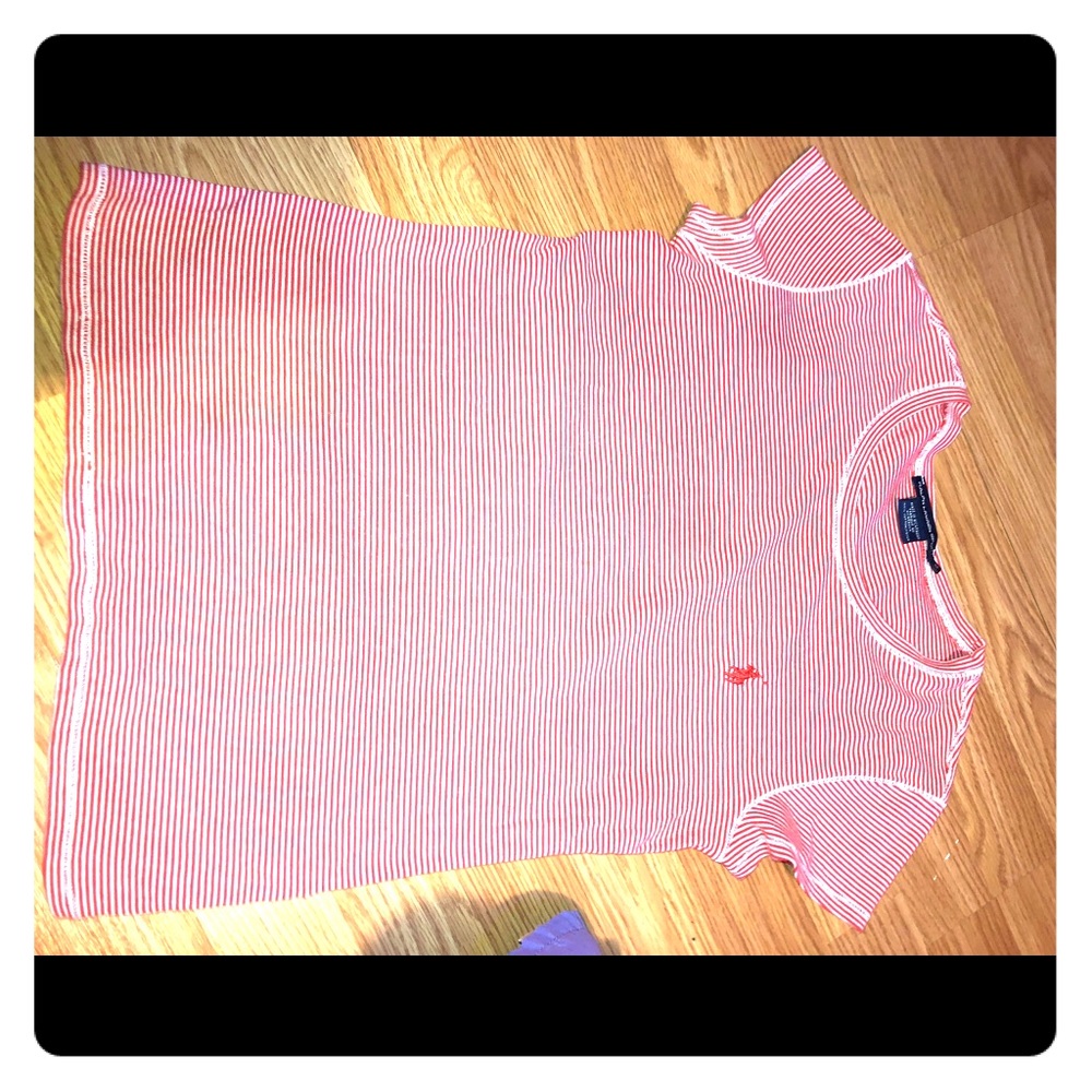 Striped Polo crop shirt